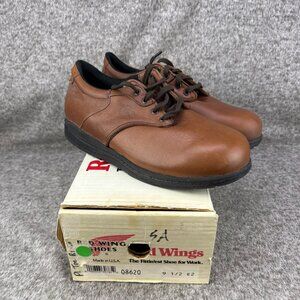 ✅Mens 9.5EE Red Wing Static Dissipative Work Shoes Comfortable Oxford 8620 BRWN